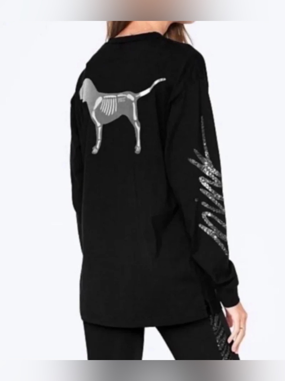 VS PINK BLING SKELTON DOG SET LARGE